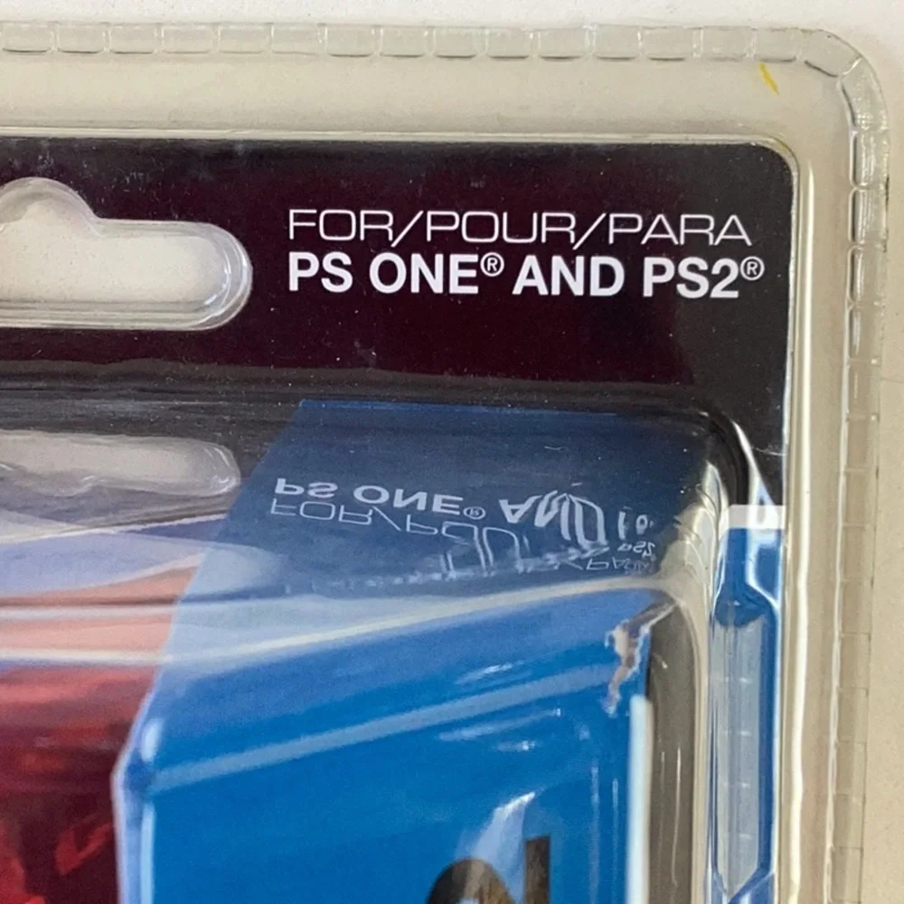 PlayStation 2 Controller Analog Controller PS One & PS2 TTX Tech Clear Red New